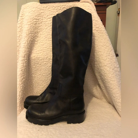 MARC FISHER LTD Phidias Knee High Boot Black Platform Size 5.5 - Picture 7 of 11